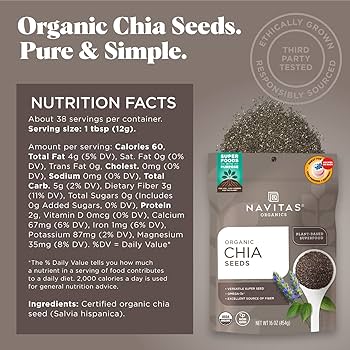 chia.c Amazon.com : Navitas Organics Chia Seeds, 16 oz. (2-Pack) 76